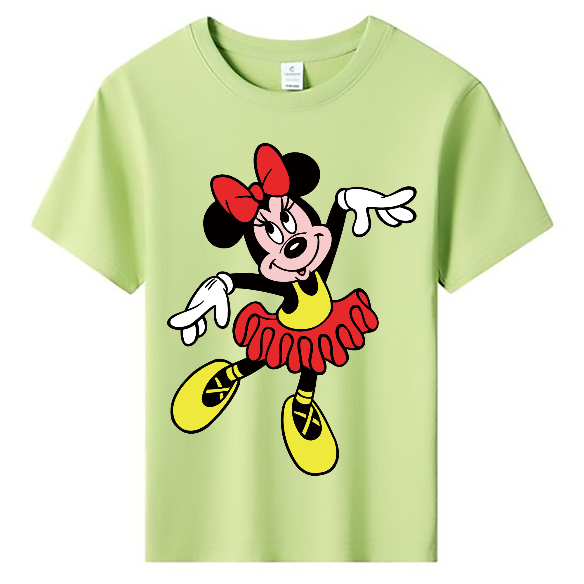 ミッキーマウス Mickey Mouse 綿100％キッズTシャツ（フロントプリント）